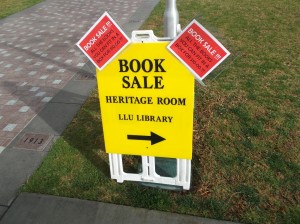 Book Sale sign