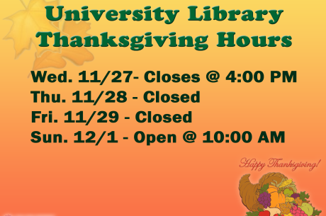 Thanksgiving hours