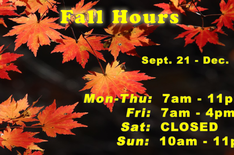 Fall 2026 Schedule