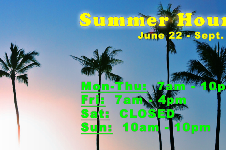 Summer hours 2026