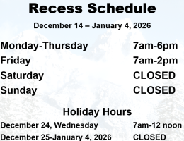 Listing of opening hours