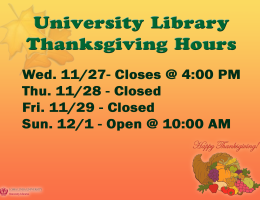 Thanksgiving hours