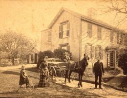 A view of the boyhood home of Adventist pioneer Joseph Bates in Fairhaven, Massachusetts, in 1889. Credit: AHM